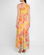 Load image into Gallery viewer, Maje Sleeveless Tiered Floral-Print Maxi Dress