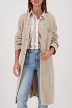 Load image into Gallery viewer, Monari Knit coat with brooch
