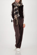 Load image into Gallery viewer, Monari  Flannel Check Scarf
