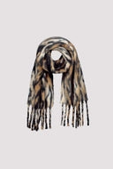 Load image into Gallery viewer, Monari  Flannel Check Scarf
