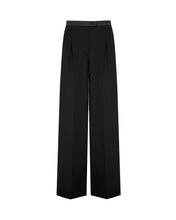 Load image into Gallery viewer, WIDE-LEG TROUSERS WITH CONTRAST WAISTBAND
