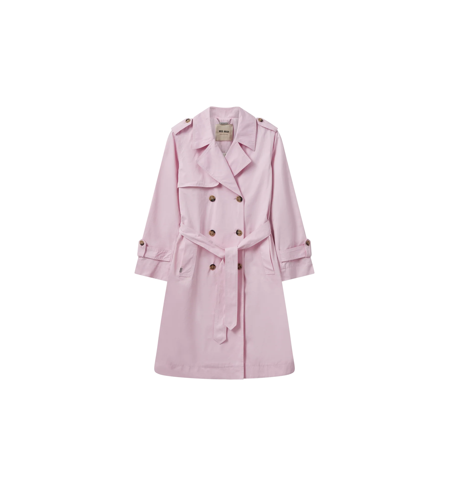 Mos Mosh Farah Trenchcoat Black Orange Boutique