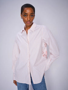 MOS MOSH Elinda Leafy Stripe Shirt Relaxed fit