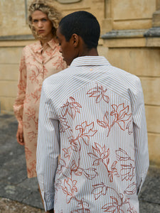 MOS MOSH Elinda Leafy Stripe Shirt Relaxed fit