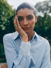 Load image into Gallery viewer, MOS MOSH Elinda Stripe Lace Shirt
