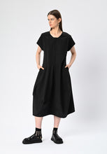 Load image into Gallery viewer, The Metropolis Dimensional Dress BLACK
