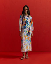 Load image into Gallery viewer, EVA WRAP DRESS IN PRINTED CUPRO
