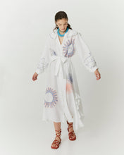 Load image into Gallery viewer, HEMP DRESS WITH MAXI EMBROIDERIES AND RUFFLES
