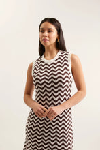Load image into Gallery viewer, Riva Dress In Choc/Ivory
