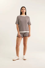 Load image into Gallery viewer, Rae Top In Choc/Ivory
