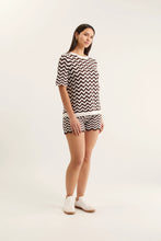 Load image into Gallery viewer, Rae Top In Choc/Ivory
