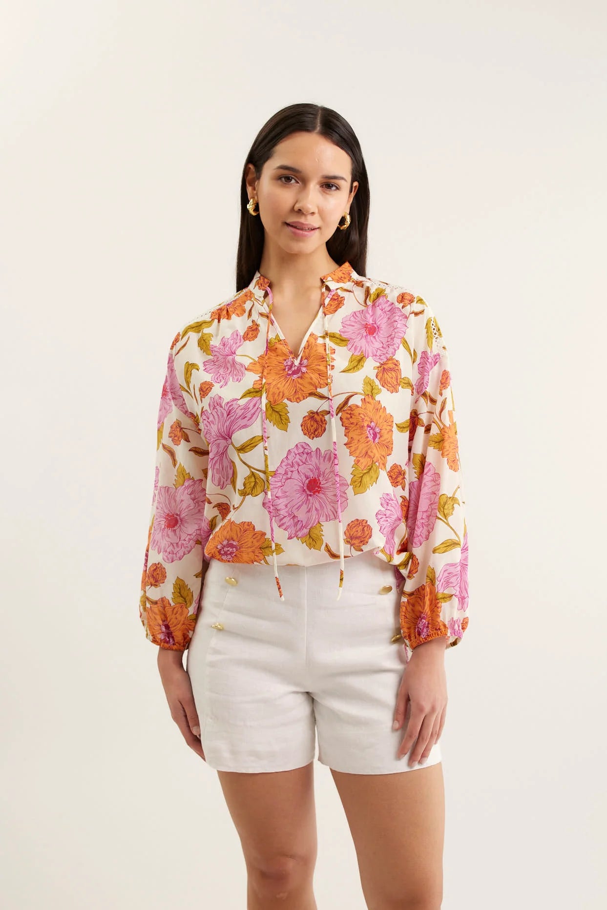 EDIE SHIRT IN  CALYPSO PRINT