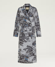 Load image into Gallery viewer, LEMONADE COAT IN PRINTED BONDED MELTON - SILVER MULTICOLOR
