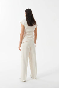 Beatrice B Sleeveless Rouched Blouse -IN BLACK