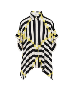 Beatrice B  Printed Oversized Shirt