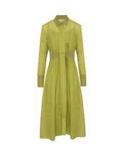Load image into Gallery viewer, SHIRT DRESS WITH WAIST BELT
