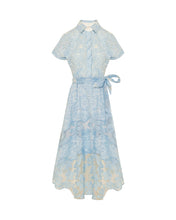 Load image into Gallery viewer, BRODERIE ANGLAISE SHIRT DRESS WITH BELT
