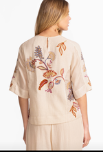 Load image into Gallery viewer, MIXED MEDIA DOLMAN BLOUSE- GINEVA
