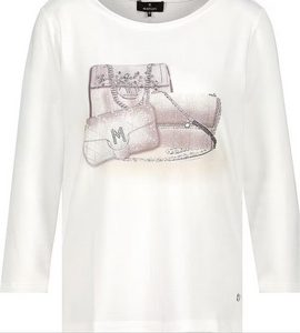 Monari Jewellery Bags Tee Shirt 409306 Off White