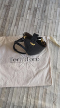 Load image into Gallery viewer, REMI Bucket Bag with Gold Bubble Lock, Black
