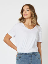 Load image into Gallery viewer, Cotton V - Neck - TEE -
