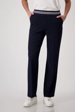 Load image into Gallery viewer, Monari  Deep Ocean Pull On Trousers - 409205
