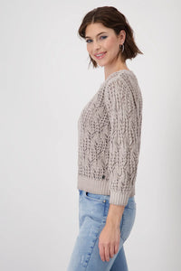 Monari Ajour jumper with embellishment 409246