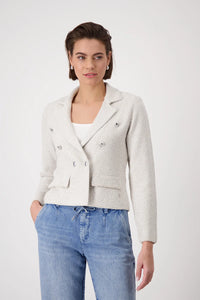 MONARI | JACKET TWEED KNIT BLAZER - WARM SAND 409479