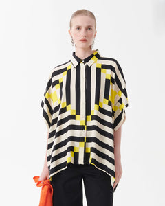 Beatrice B  Printed Oversized Shirt