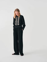 Load image into Gallery viewer, SILK BLEND SHIRT WITH HANDMADE EMBROIDERY
