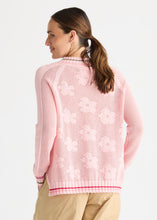 Load image into Gallery viewer, Zaket &amp; Plover ZP8813 Floral Pointelle Vee BLUSH
