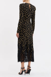 REBECCA VALLANCE MILLIE MIDI DRESS