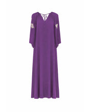 Load image into Gallery viewer, LONG DRESS WITH WIDE SLEEVES AND EMBROIDERY

