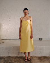 Load image into Gallery viewer, MIDI DUCHESSE DRESS WITH THIN STRAPS
