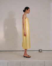 Load image into Gallery viewer, MIDI DUCHESSE DRESS WITH THIN STRAPS
