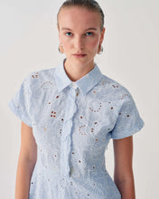 Load image into Gallery viewer, BRODERIE ANGLAISE SHIRT DRESS WITH BELT
