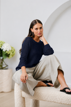 Load image into Gallery viewer, BL6214  Horizontal Knit Dolman Pullover

