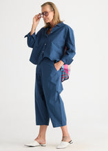 Load image into Gallery viewer, Zaket &amp; Plover ZP8848 Checked Back Shirt OCEAN
