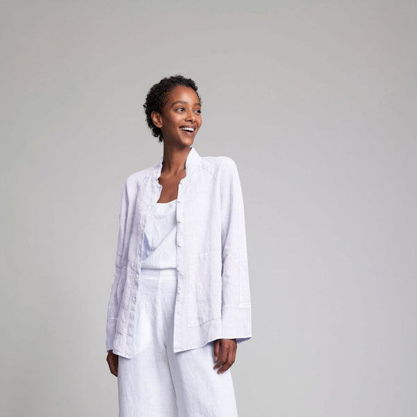 Ranea jacket made of 100% Linen white