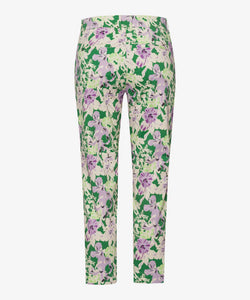 Mara S Apple Green Floral Chino Trousers