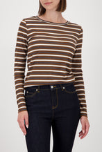 Load image into Gallery viewer, Monari Lurex Stripe Tshirt
