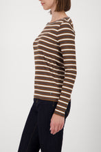 Load image into Gallery viewer, Monari Lurex Stripe Tshirt
