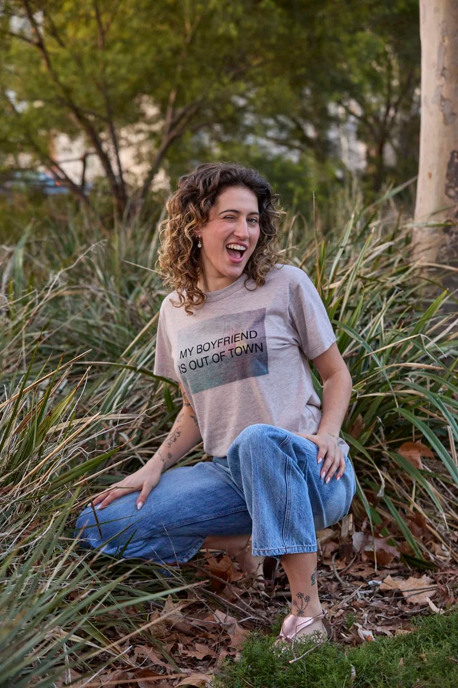 Circular by Maud Alice Dainty -REFLECTIONS BOYFRIEND TEE