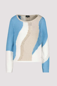 Monari Jumper with intarsia 409276