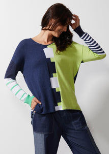 INTARSIA SQUARE JUMPER