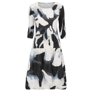 Alquema  3/4 Sleeve Smash Dress - Prints