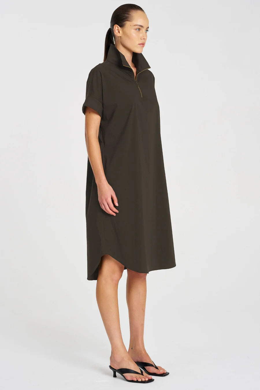 HALF ZIP DRESS