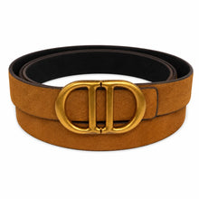 Load image into Gallery viewer, ARIZONA Suede Belt in Tan / Black
