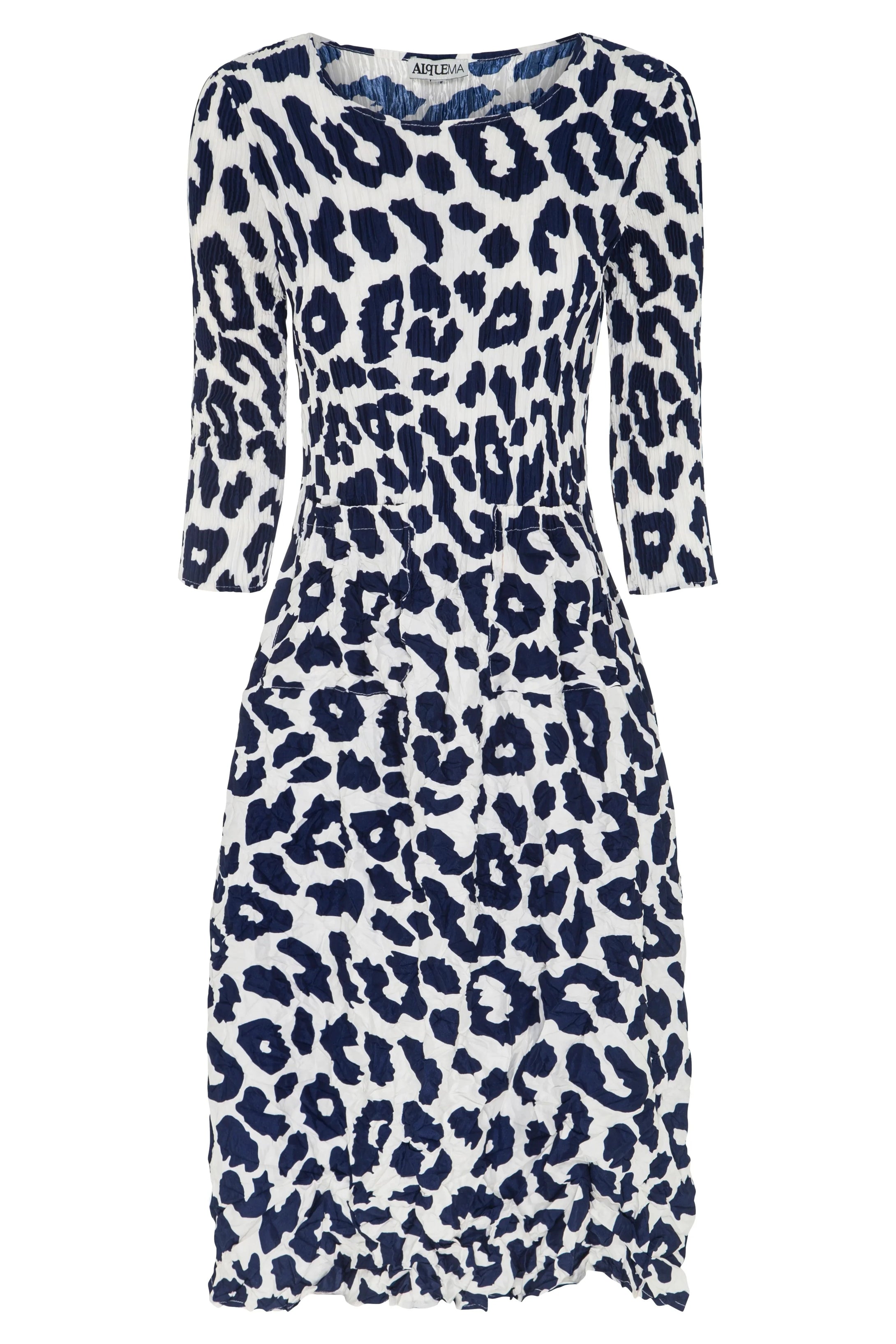 Alquema  3/4 Sleeve Smash Dress - Prints