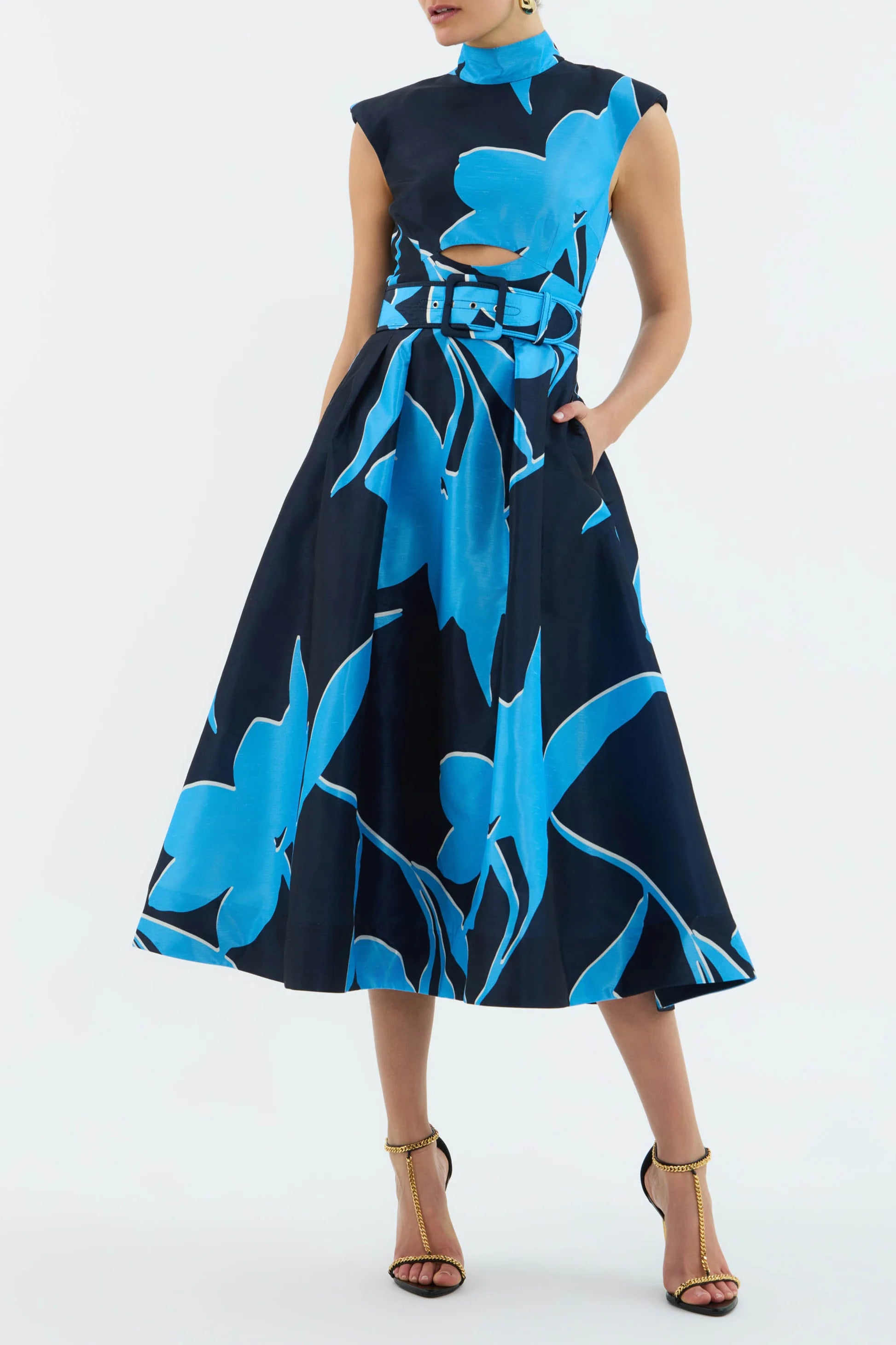 Azzurra Cut Out Midi Dress